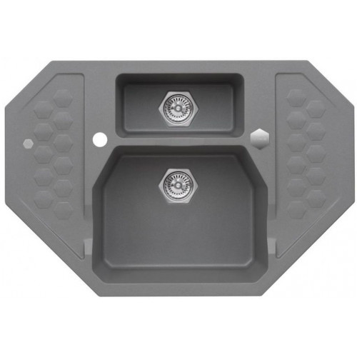 ALVEUS SENSUAL 60 gránit mosogató, 900 x 610 mm, granital plus steel 04