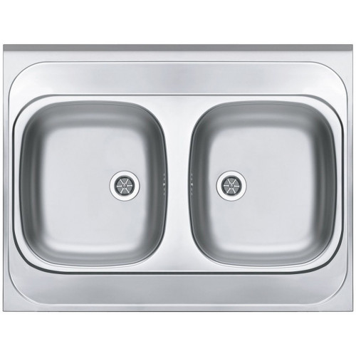 ALVEUS CLASSIC 40 teletetos kétmedencés rozsdamentes mosogató, 800 x 600 mm 1009078