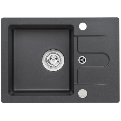 ALVEUS CORTINA 10 gránit mosogató, 580 x 420 mm, POP-UP, fekete