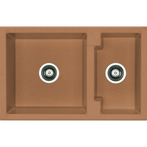 ALVEUS CUBO 50 Algranit mosogató, 780 x 500 mm, macchiato