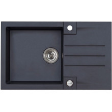 ALVEUS ROCK 130 gránit mosogató, 780x480 mm, fekete