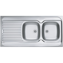 ALVEUS CLASSIC 100 teletetős rozsdamentes mosogató, 1200 x 600 mm, jobbos 1009085