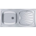 ALVEUS BASIC 80 rozsdamentes mosogató, 860 x 435 mm, leinen 1008993