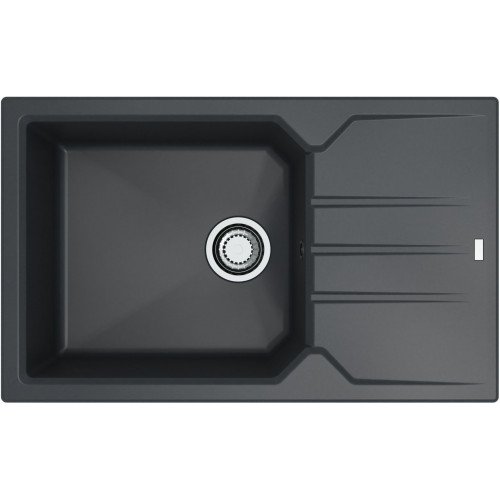 ALVEUS RECORD 40 gránit mosogató, 780 x 480 mm, fekete 1144466