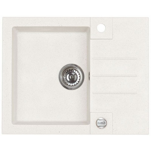 ALVEUS ROCK 30 gránit mosogató, 595x475 mm, fehér 1213011