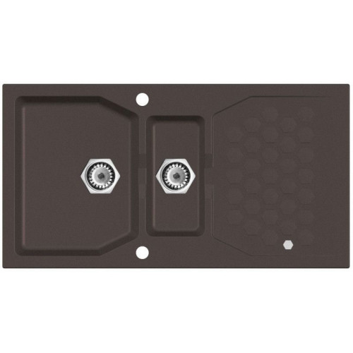 ALVEUS SENSUAL 70 gránit mosogató, 980 x 520 mm, granital plus chocolate 03