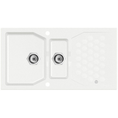 ALVEUS SENSUAL 70 gránit mosogató, 980 x 520 mm, granital plus fehér