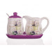 BANQUET Lavender kerámia cukortartó és tejkiöntő szett 60ZF1082-A