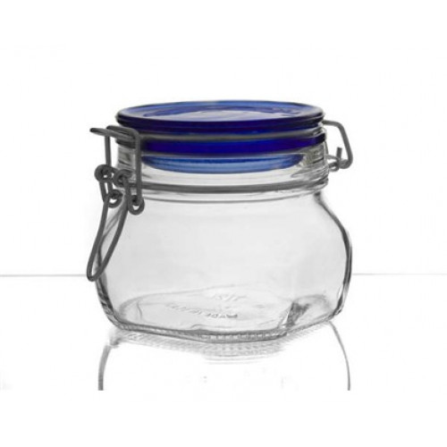 BANQUET Fido csatos üveg, 500 ml, kék 05149510