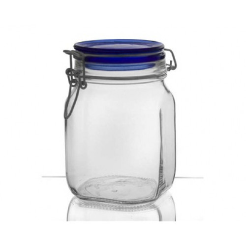 BANQUET Fido csatos üveg, 1000 ml, kék 05149530