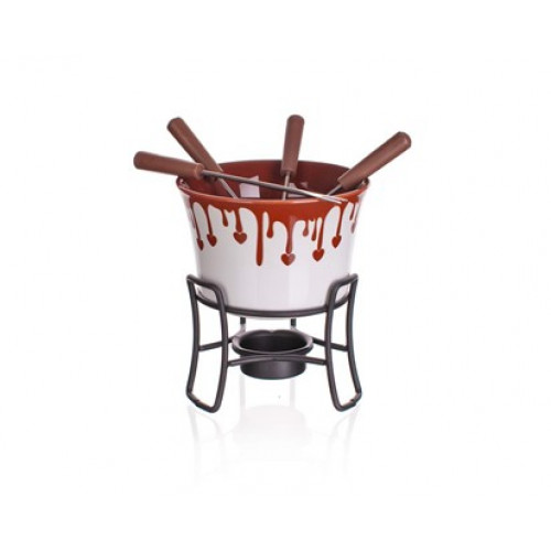 BANQUET Choco Dark hat részes fondue készlet 17AA1201-A