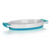 BANQUET Color Plus Blue ovális kerámia sütőtál, 33 x 17 x 4,2 cm 60338030B