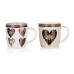 BANQUET Choco Hearts kerámia bögre, 360 ml 60220007