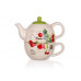BANQUET Cherry kerámia teáskanna bögrével, 360/300 ml 60ZF1124CH