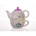 BANQUET Lavender kerámia teáskanna bögrével, 360/300 ml 60ZF1124-A