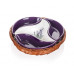 BANQUET Lavender kerámia kínálótál kosárban, 23 cm 601556LAV