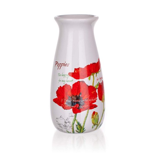 BANQUET Red Poppy kerámia váza, 19 cm 60ZF1291RP BANQUET Red Poppy kerámia váza, 19 cm 60ZF1291RP