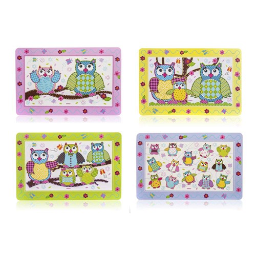 BANQUET Owls tányéralátét, 6 db, 43 x 28 cm 12CF43288SET