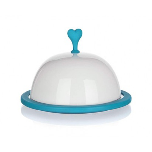 BANQUET Color Plus Blue kerámia tálaló fedővel, 15 cm 60338021B BANQUET Color Plus Blue kerámia tálaló fedővel, 15 cm 60338021B