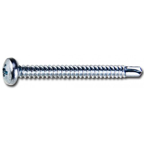 BARTON félgömbfejű kereszthornyú önfúró csavar, cink fehér, 4,2 x 25 mm, 15 db 31969