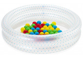 BESTWAY felfújható gyerekmedence labdákkal, 91 x 20 cm, kék 51141