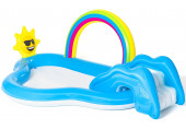 BESTWAY Rainbow N' Shine Felfújható játékközpont, 257 x 145 x 91 cm 53092