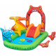 BESTWAY Jurassic Splash Play Center Felfújható játszómedence, 242 x 140 x 137 cm 53160