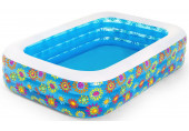 BESTWAY Family Pool Happy Flora felfújható gyerekmedence, 229 x 152 x 56 cm 54120