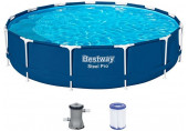 BESTWAY Steel Pro fémvázas medence szett, 396 x 84 cm 5612E