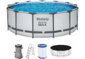 BESTWAY Steel Pro Max Fémvázas medence szett, 396 x 122 cm 5618W