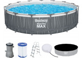 BESTWAY Steel Pro Max Fémvázas medence szett, 457 x 107 cm 561GD