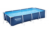 BESTWAY Steel Pro Fémvázas medence, 400 x 211 x 81 cm 56405