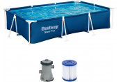 BESTWAY Steel Pro Fémvázas medence szett, 300 x 201 x 66 cm 56411