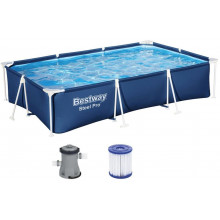 BESTWAY Steel Pro fémvázas medence szett, 300 x 201 x 66 cm 56411