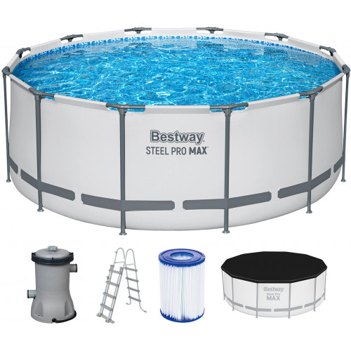 BESTWAY Steel Pro Max fémvázas medence szett, 366 x 122 cm 56420