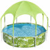 BESTWAY Steel Pro Splash-in-Shade Gyermekmedence árnyékolóval, 244 x 51 cm 56432