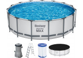 BESTWAY Steel Pro Max fémvázas medence szett, 457 x 122 cm 56438