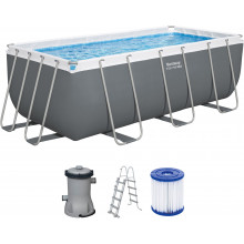 BESTWAY Power Steel Fémvázas medence szett, 412 x 201 x 122 cm 56456