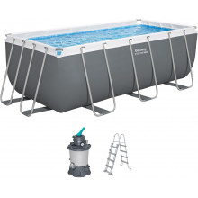 BESTWAY Steel Pro Max fémvázas medence szett, 412 x 201 x 122 cm 56457
