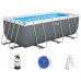 BESTWAY Power Steel Fémvázas medence szett, 412 x 201 x 122 cm 56457