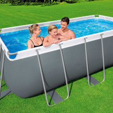BESTWAY Power Steel Fémvázas medence szett, 412 x 201 x 122 cm 56457