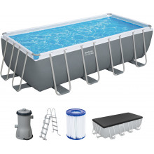 BESTWAY Power Steel Fémvázas medence szett, 488 x 244 x 122 cm 56670