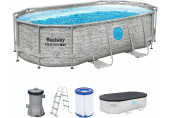 BESTWAY Power Steel Swim Vista fémvázas medence szett, 427 x 250 x 100 cm 56714