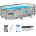 BESTWAY Power Steel Swim Vista fémvázas medence szett, 427 x 250 x 100 cm 56714