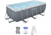 BESTWAY Steel Pro Max Fémvázas medence szett, 412 x 201 x 122 cm 56722