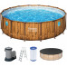 BESTWAY Power Steel Swim Vista fémvázas medence szett, 488 x 122 cm 56725