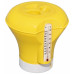 BESTWAY FlowClear úszó tabletta adagoló hőmérővel, sárga, 18,5 cm 58209
