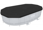 BESTWAY Medencetakaró 427 x 250 cm-es medencékhez, fekete 58425