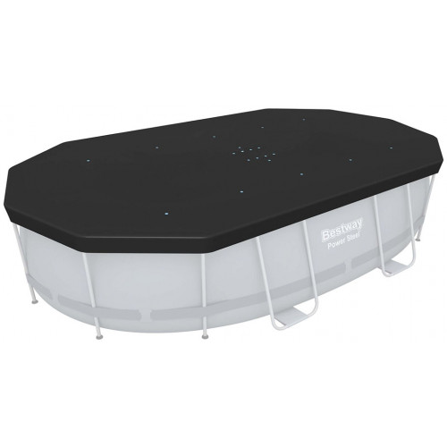BESTWAY Medencetakaró 427 x 250 cm-es medencékhez, fekete 58425