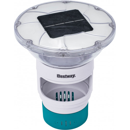 BESTWAY SolarGlow Úszó vegyszerdagoló napelemes LED világítással, 18 x 21,5 cm 58943